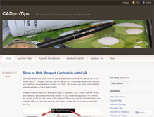 Tablet Screenshot of cadprotips.com